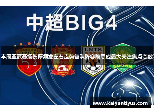 本周亚冠赛场伤停频发左右走势各队阵容隐患成最大关注焦点变数